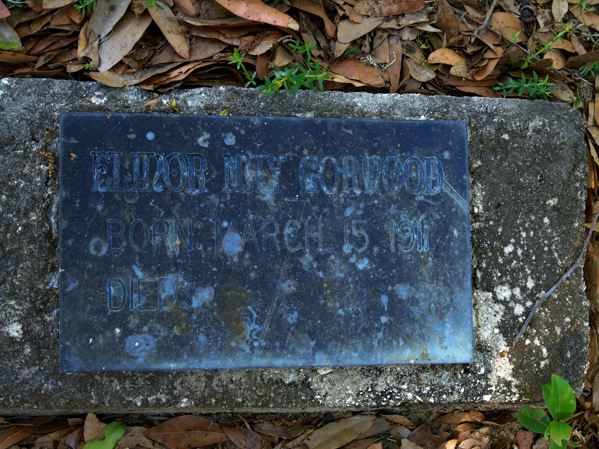 Headstone for Gorwood, Elinor May